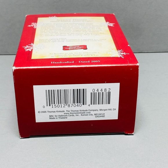 Hallmark 2005 Keepsake Ornament Thomas Kinkade Silent Night Painter of Light - Picture 13 of 13